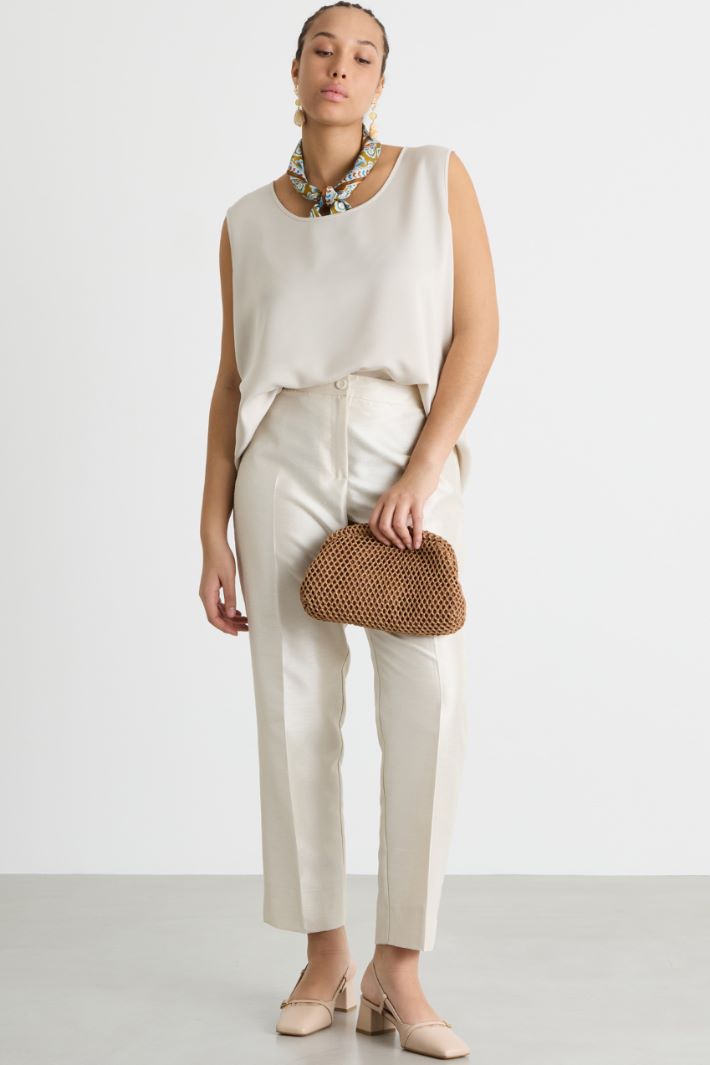 Top in crepe lucido Intrend