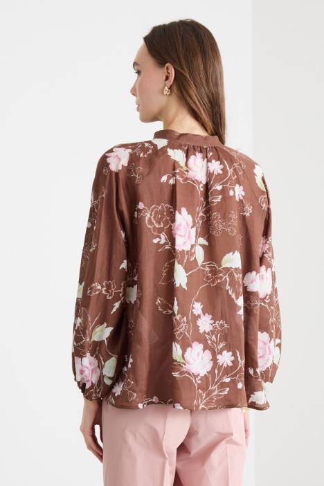 Blusa con nastri