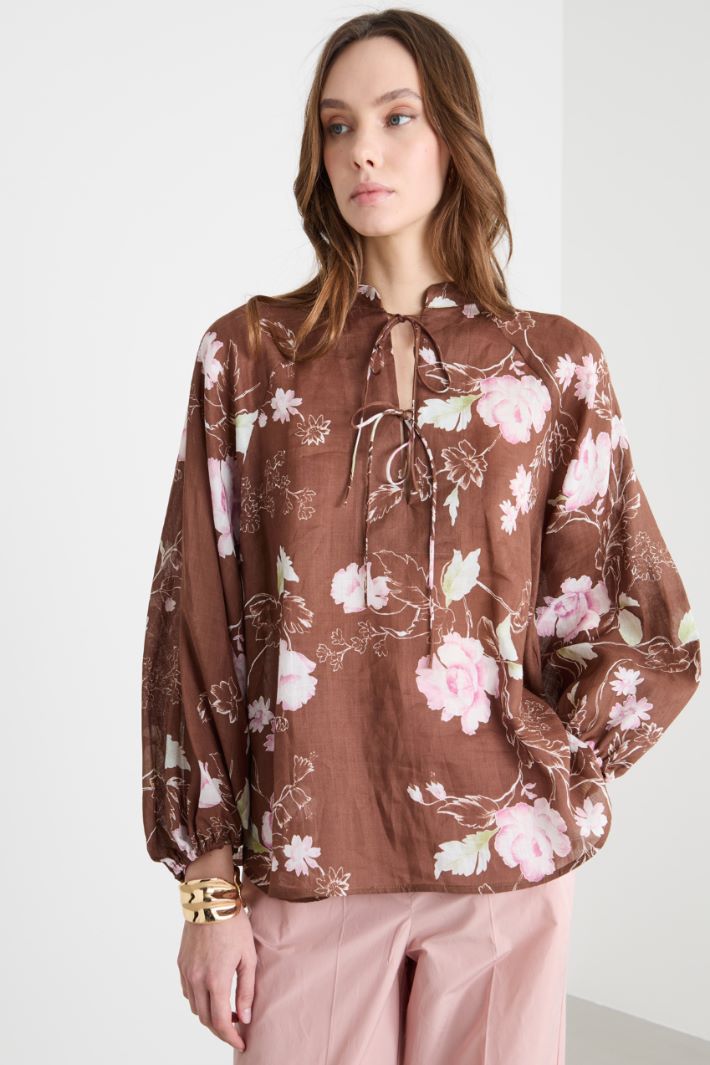 Blusa con nastri Intrend - 2