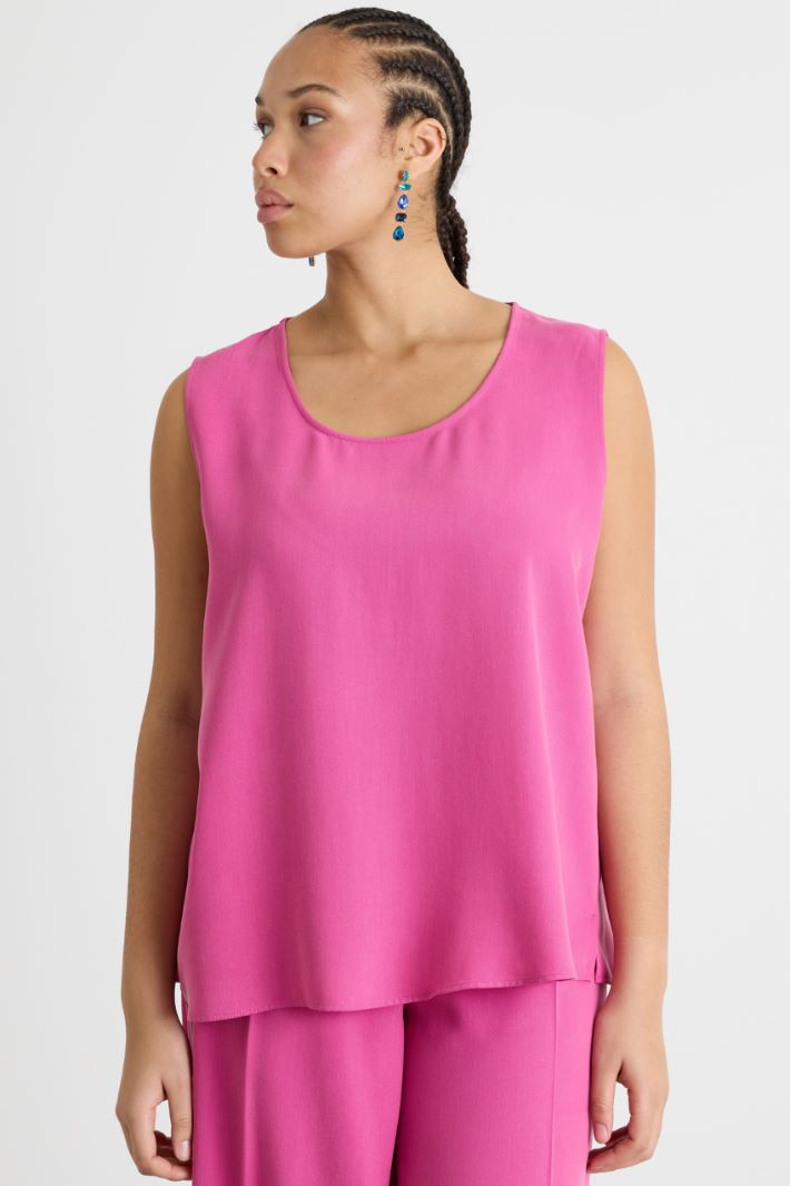 Loose-fit twill top Intrend - 2