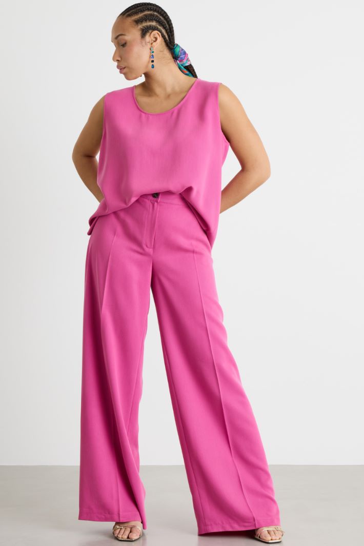 Loose-fit twill top Intrend