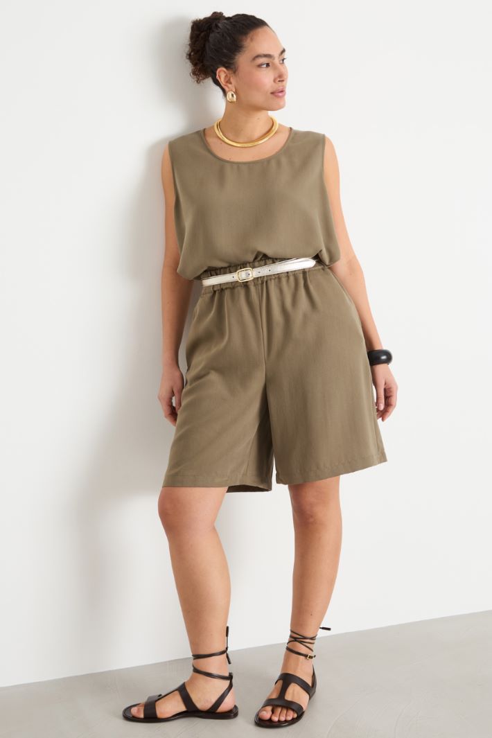 Loose-fit twill top Intrend