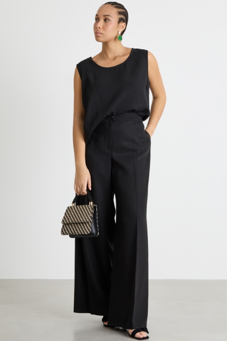 Loose-fit twill top Intrend