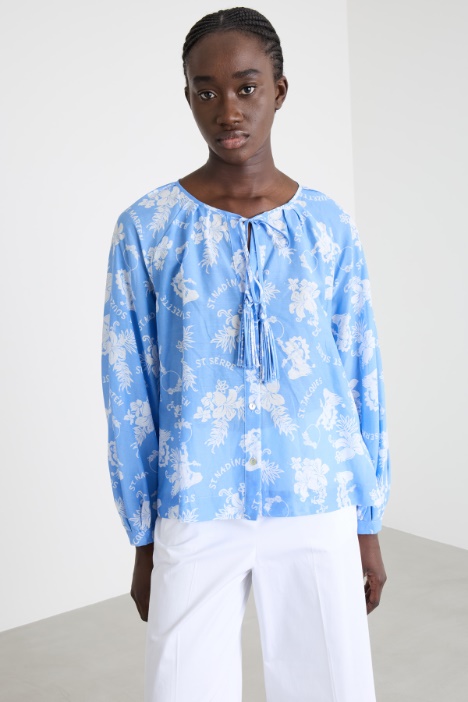 Blusa con lacci