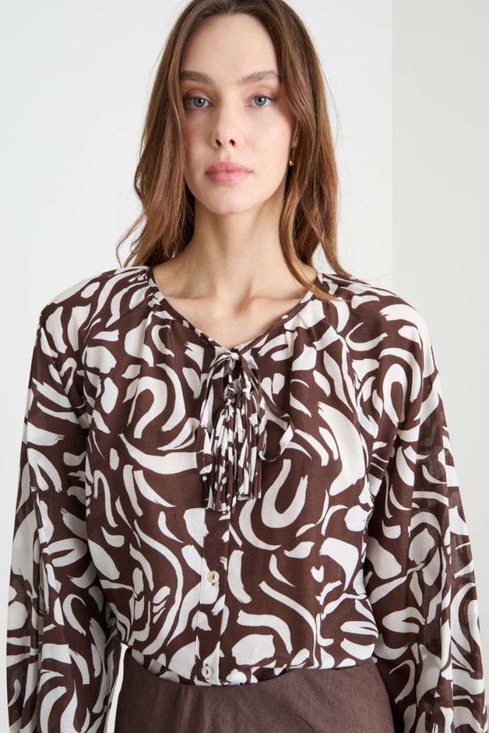 Tie-neck blouse Intrend - 3