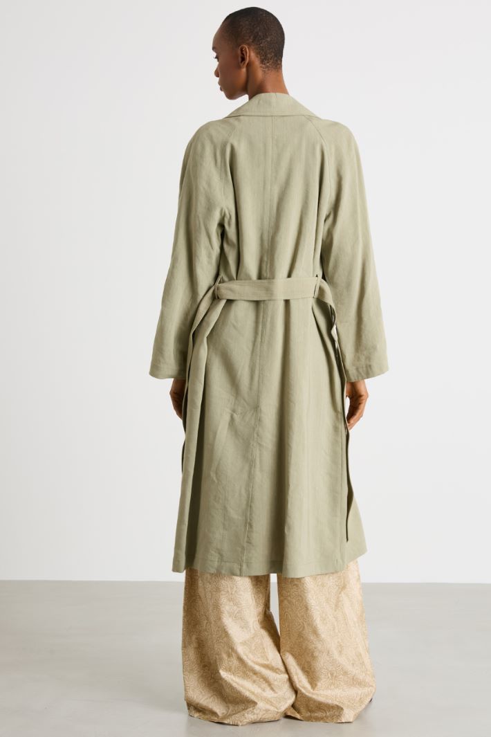 Three-quarter-sleeve duster coat Intrend - 4