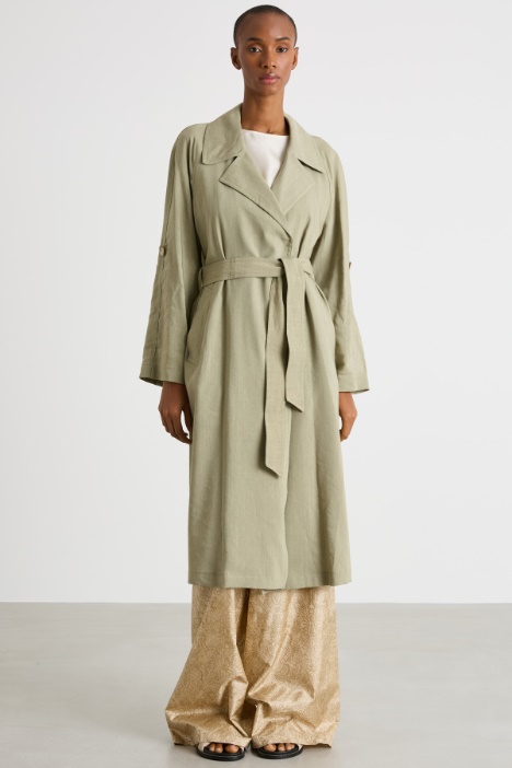 Three-quarter-sleeve duster coat Intrend