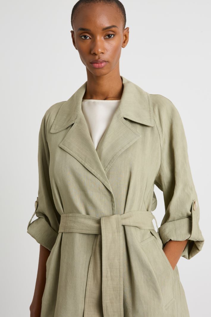 Three-quarter-sleeve duster coat Intrend - 3