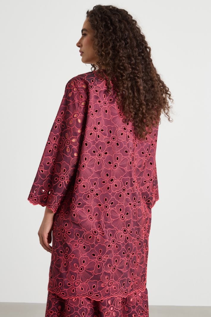 Spolverino in taffetà ricamato Intrend - 4