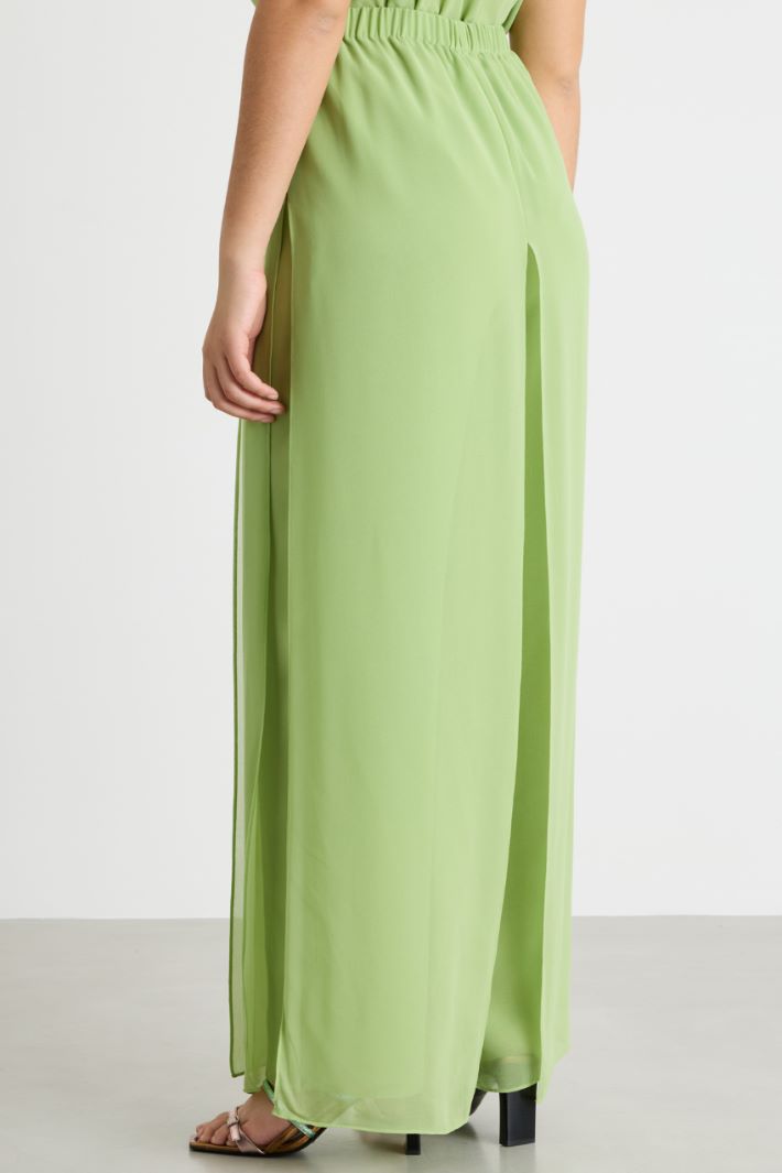 Pantalone in georgette Intrend - 4