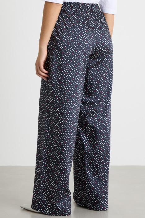 Pantalone a palazzo in twill