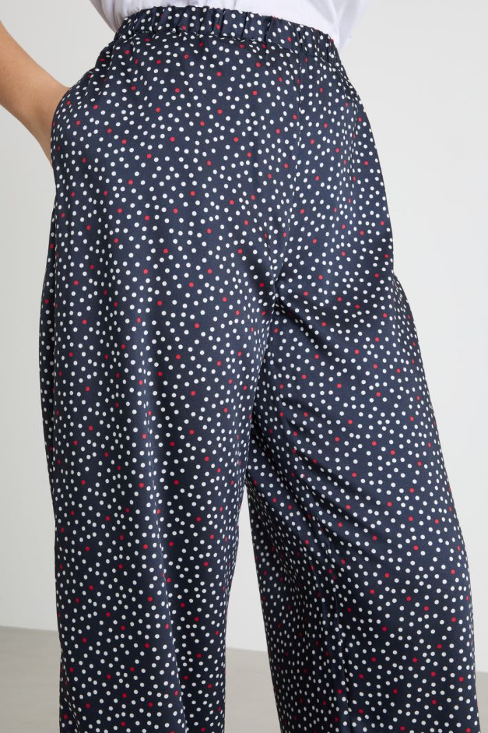 Twill palazzo trousers Intrend - 3