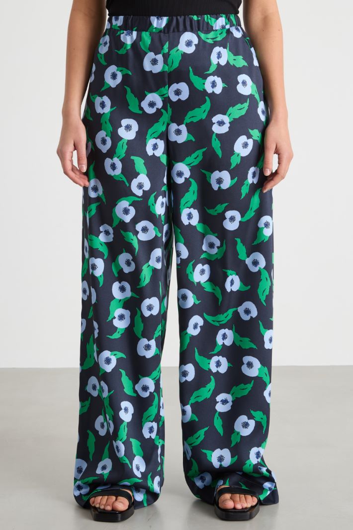 Twill palazzo trousers Intrend - 2