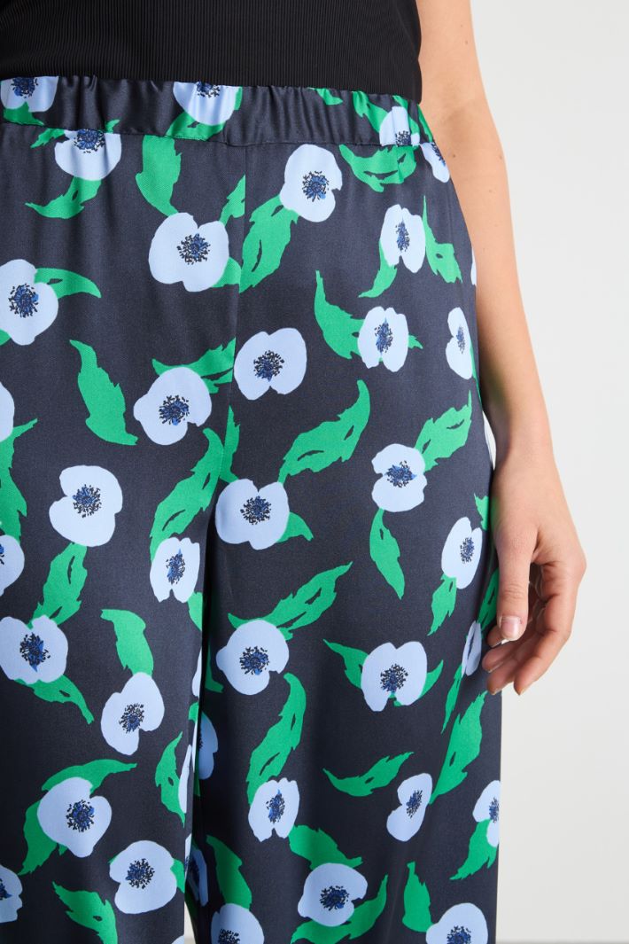 Twill palazzo trousers Intrend - 3