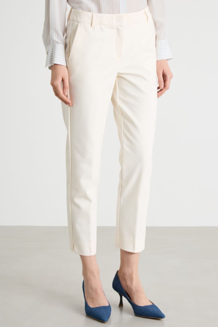 Split-Hem Cigarette Trousers Intrend - 2