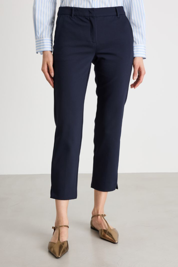 Split-Hem Cigarette Trousers Intrend - 2