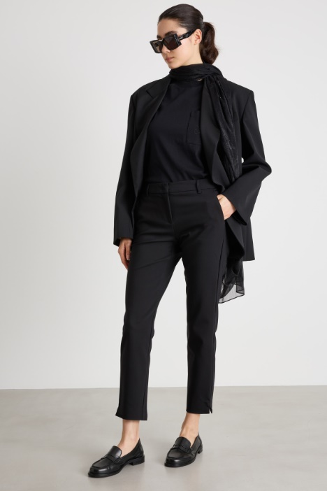 Split-Hem Cigarette Trousers Intrend