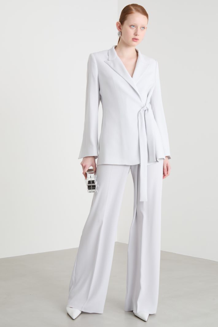 Matte satin palazzo trousers Intrend