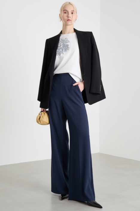 Pantalone palazzo in raso opaco Intrend