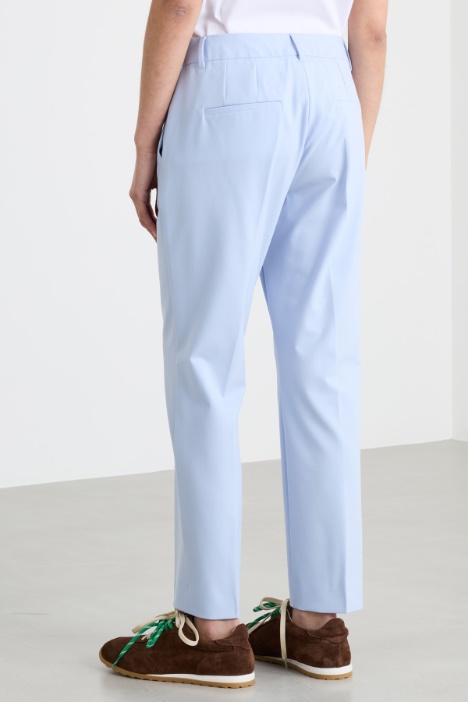 Pantalone a sigaretta in tela