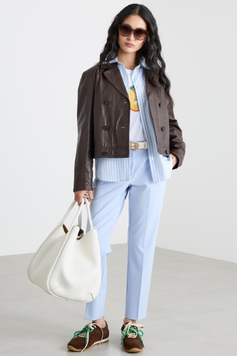 Canvas Cigarette Trousers Intrend