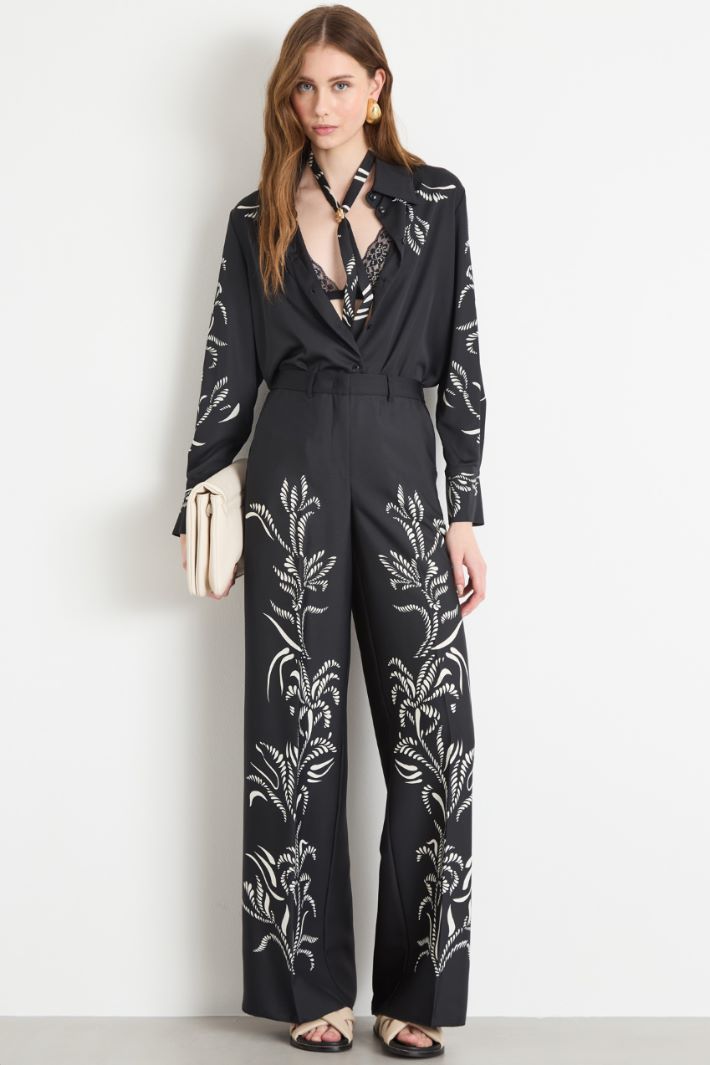 Printed palazzo trousers Intrend