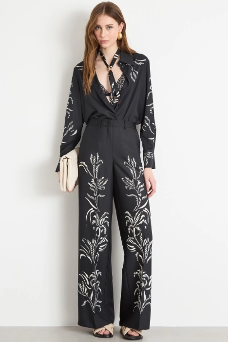 Printed palazzo trousers - Intrend