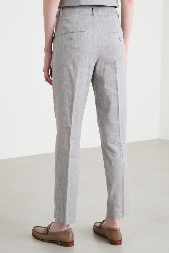 Twill cigarette trousers Intrend - 4