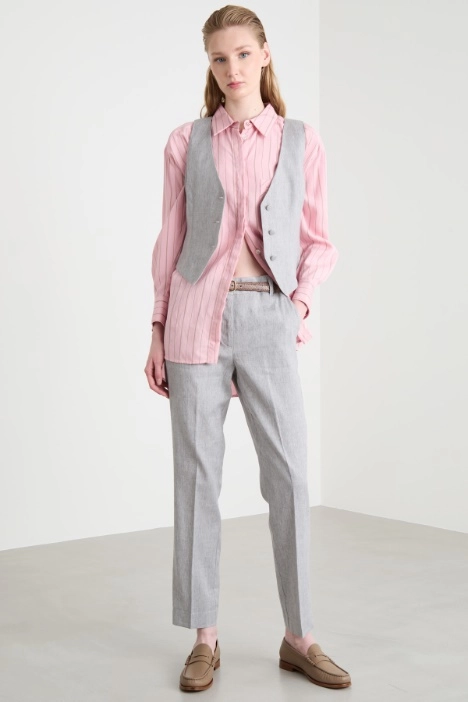 Twill cigarette trousers - Intrend