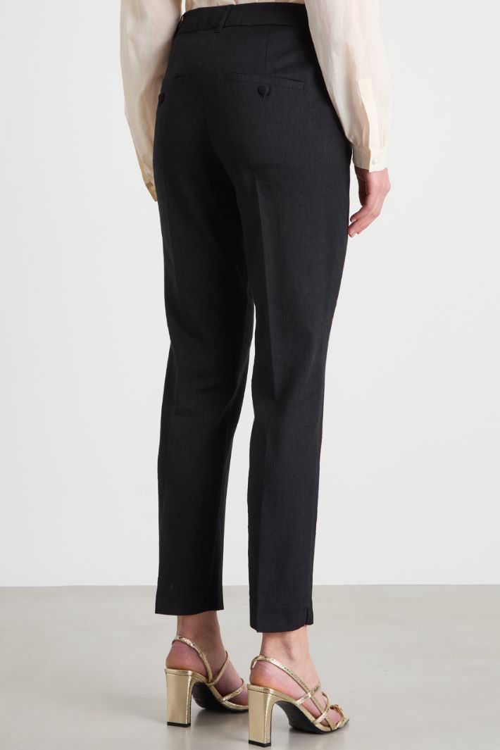 Twill cigarette trousers Intrend - 4