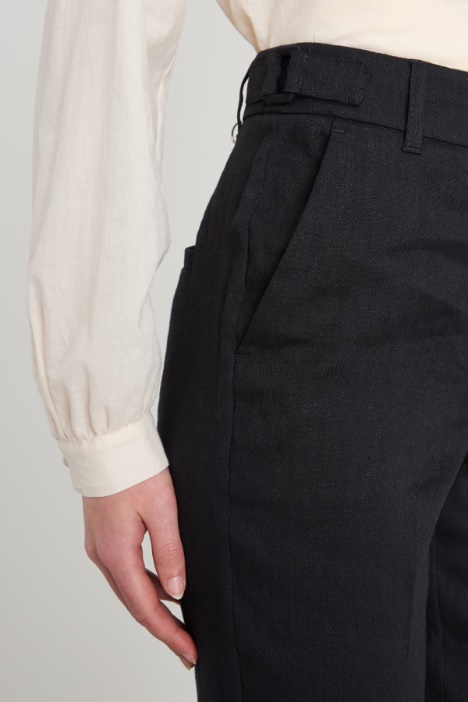 Pantalone a sigaretta in tela