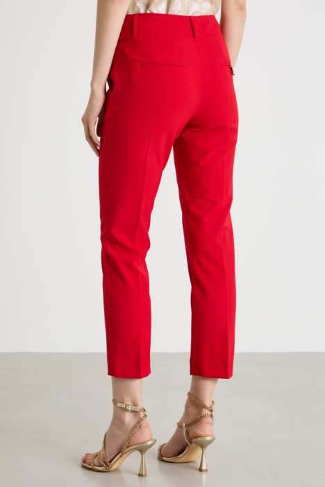 Pantalone a sigaretta in tela