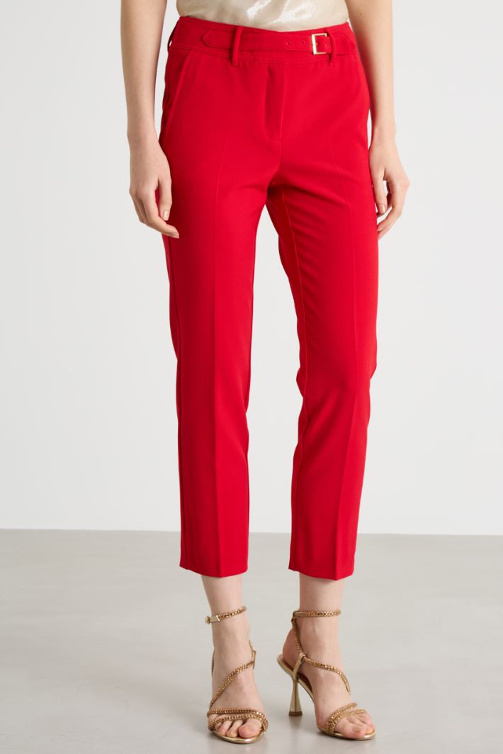 Stretch-Canvas Cigarette Trousers Intrend - 2