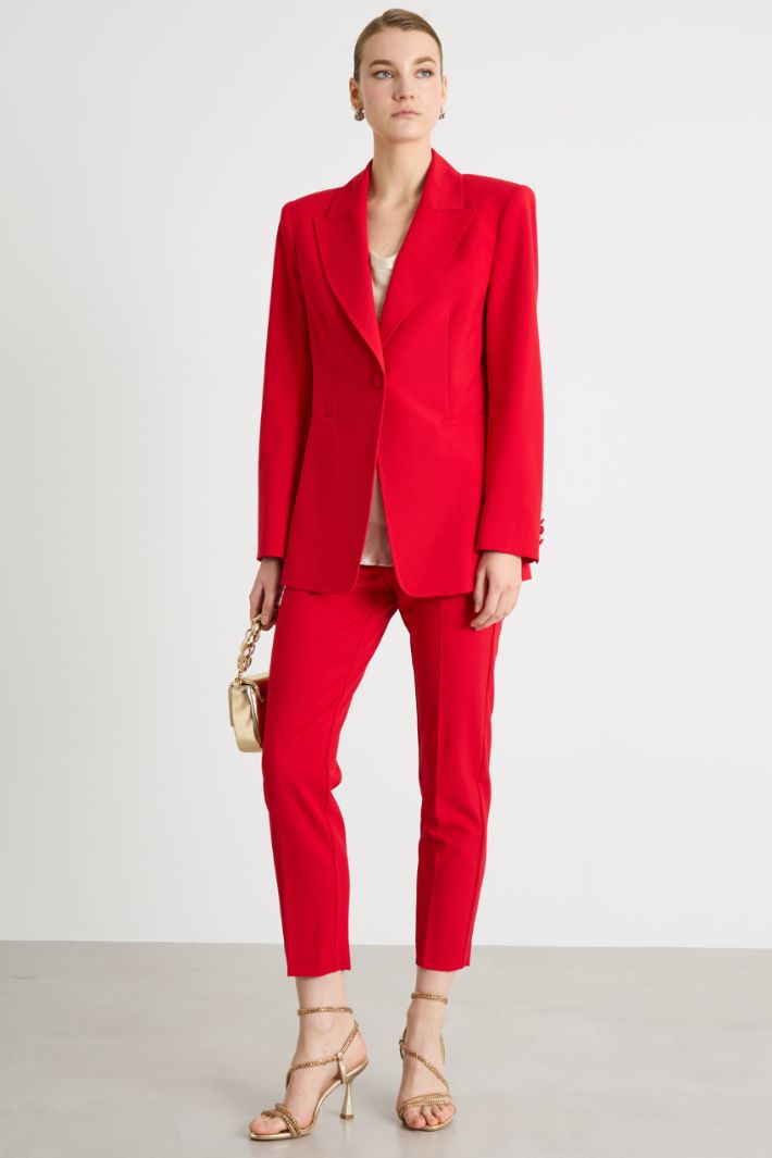 Stretch-Canvas Cigarette Trousers Intrend