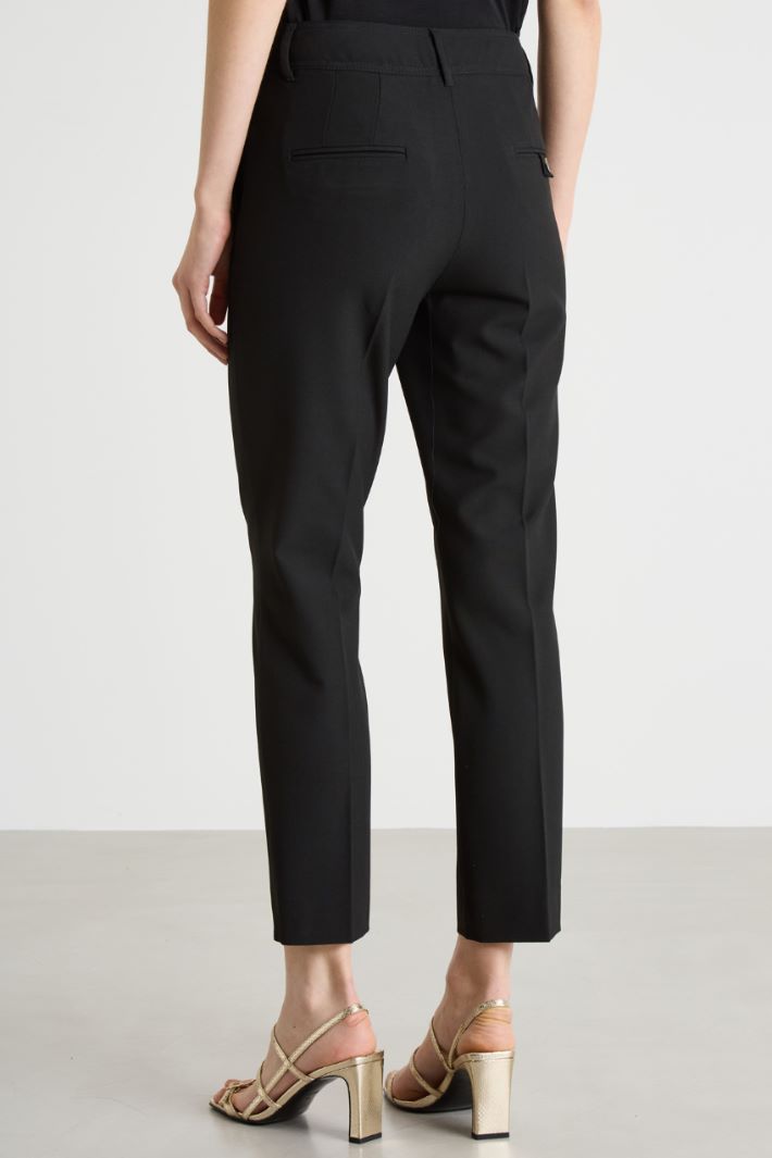 Stretch-Canvas Cigarette Trousers Intrend - 4