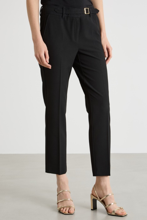Pantalone a sigaretta in tela