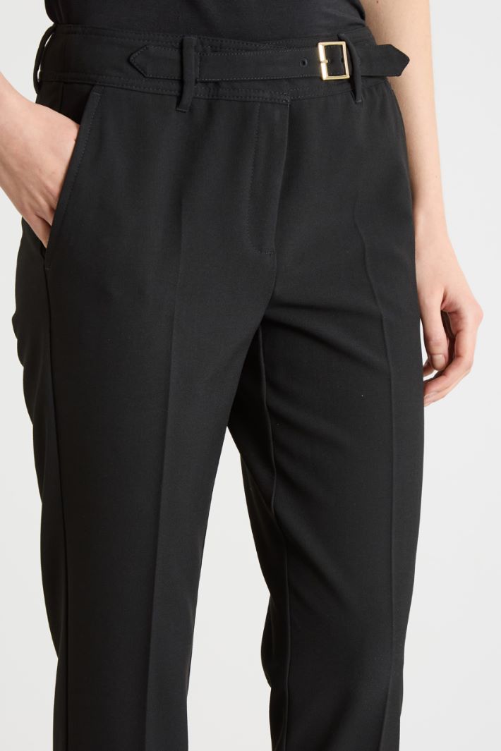 Stretch-Canvas Cigarette Trousers Intrend - 3