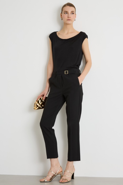 Stretch-Canvas Cigarette Trousers Intrend
