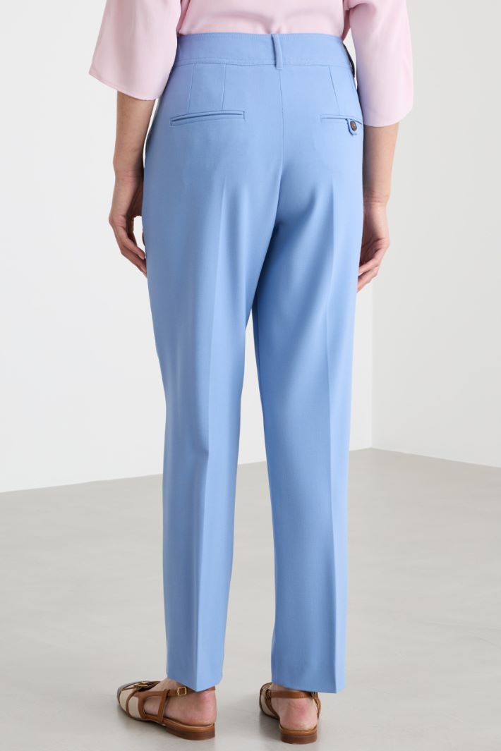 Stretch-Canvas Cigarette Trousers Intrend - 4