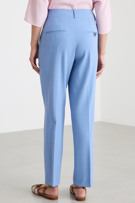Pantalón cigarrillo de tela
