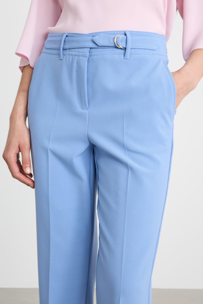 Stretch-Canvas Cigarette Trousers Intrend - 3