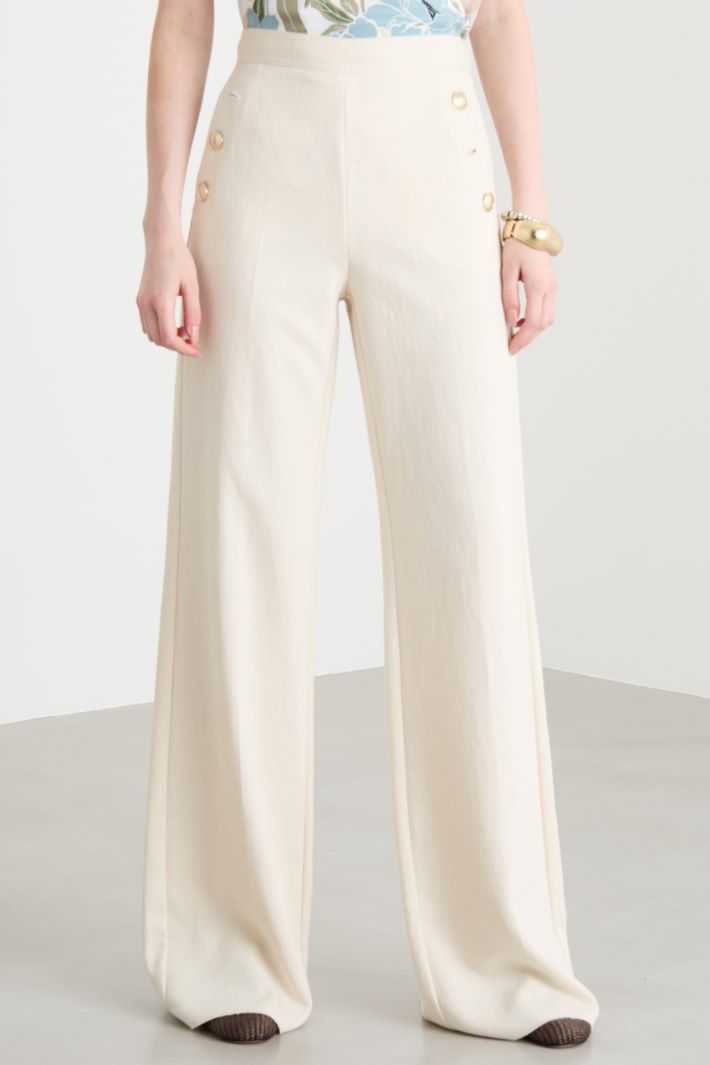 Button-detail trousers Intrend - 2