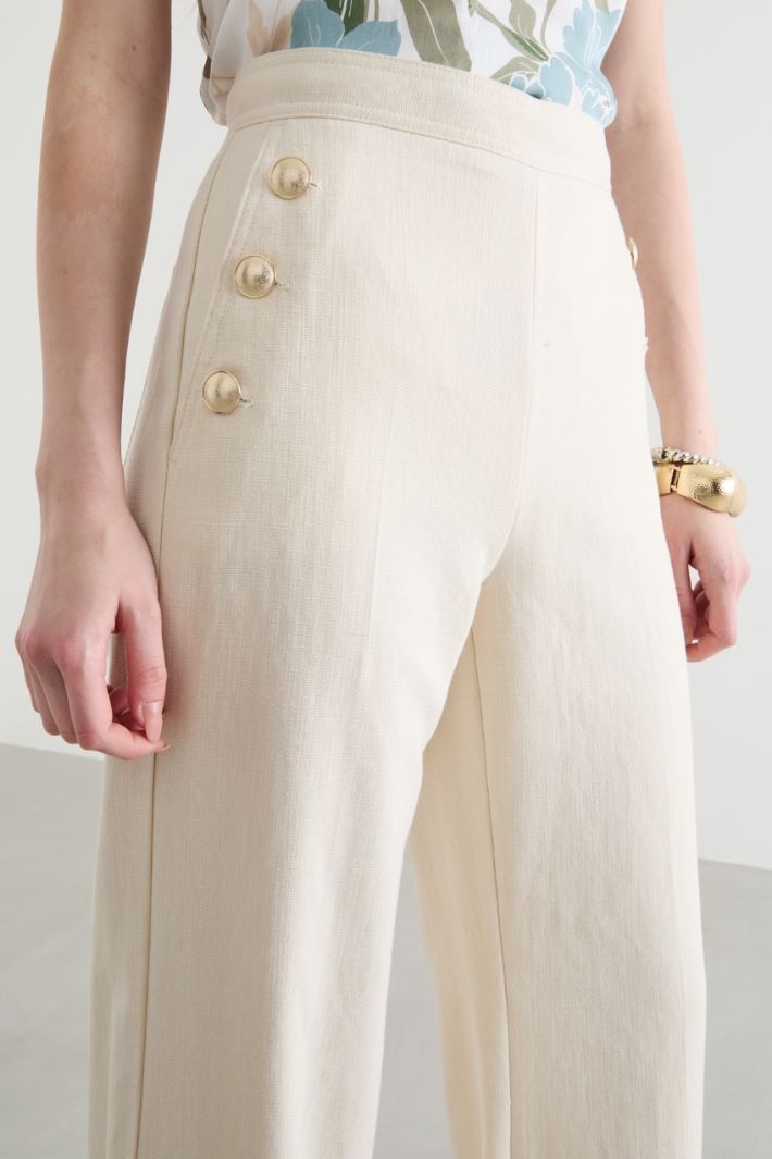 Button-detail trousers Intrend - 3