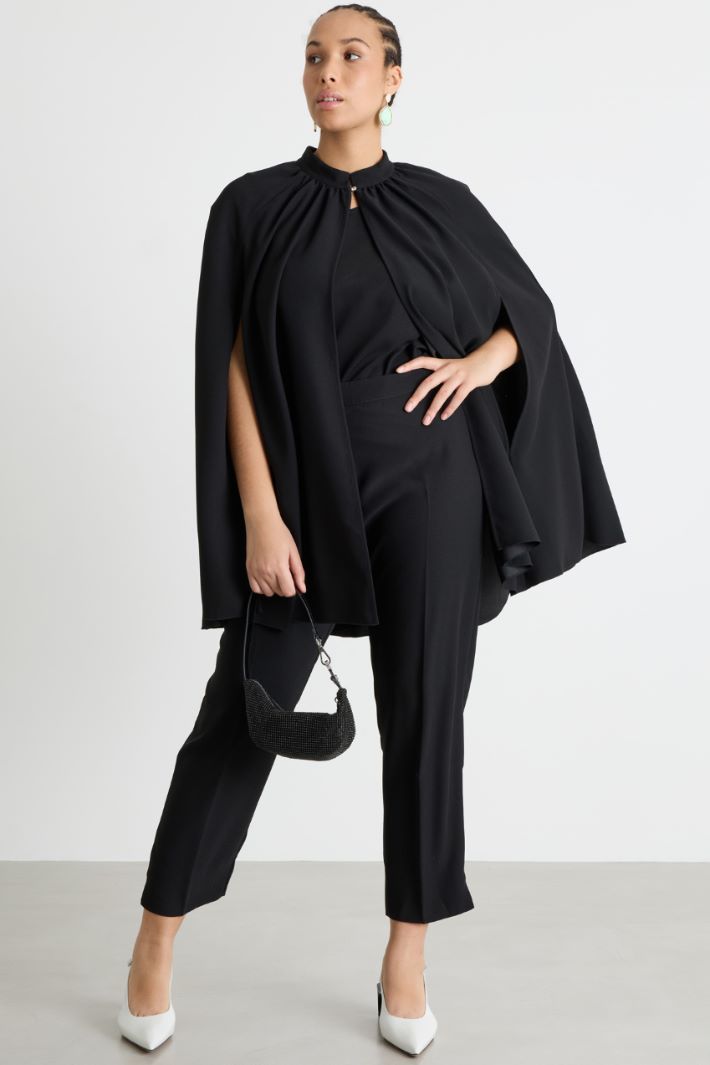 Pantalone slim in crepe opaco Intrend