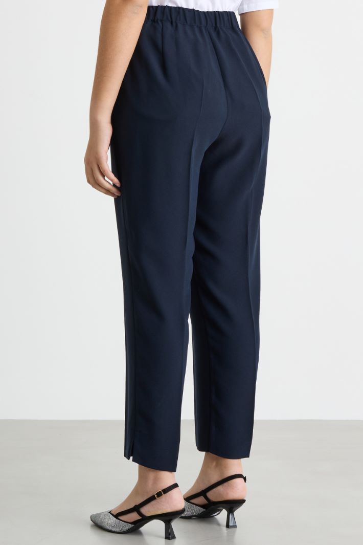 Pantalone slim in crepe opaco Intrend - 4