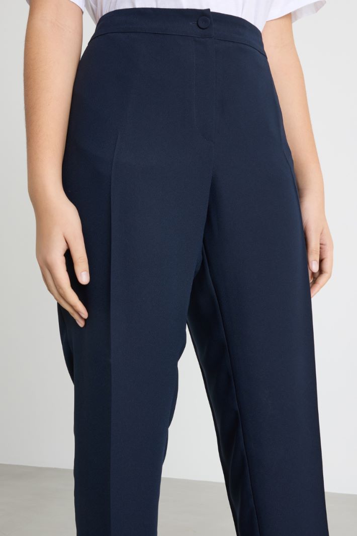 Pantalone slim in crepe opaco Intrend - 3