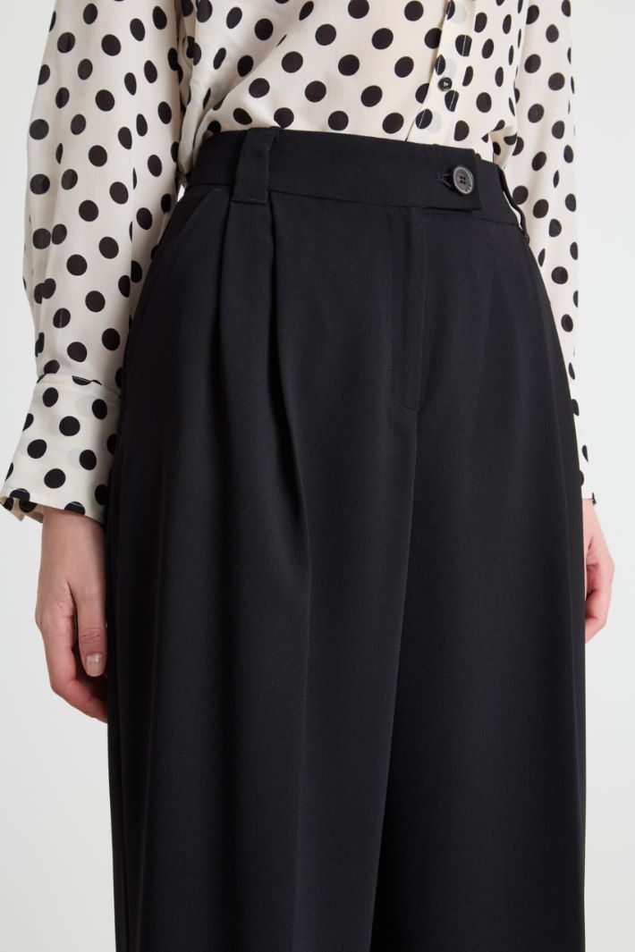 Wide-leg satin trousers Intrend - 3