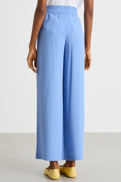 Pantalone in crepe con coulisse