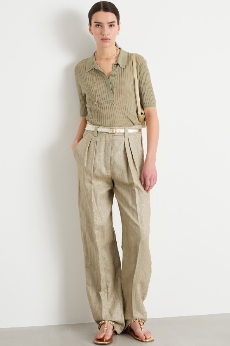 Slub twill trousers Intrend