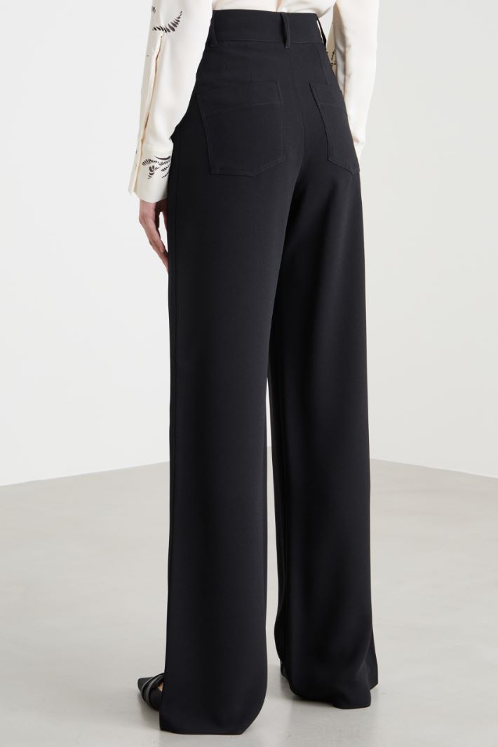 Side-stripe fluid trousers Intrend - 4
